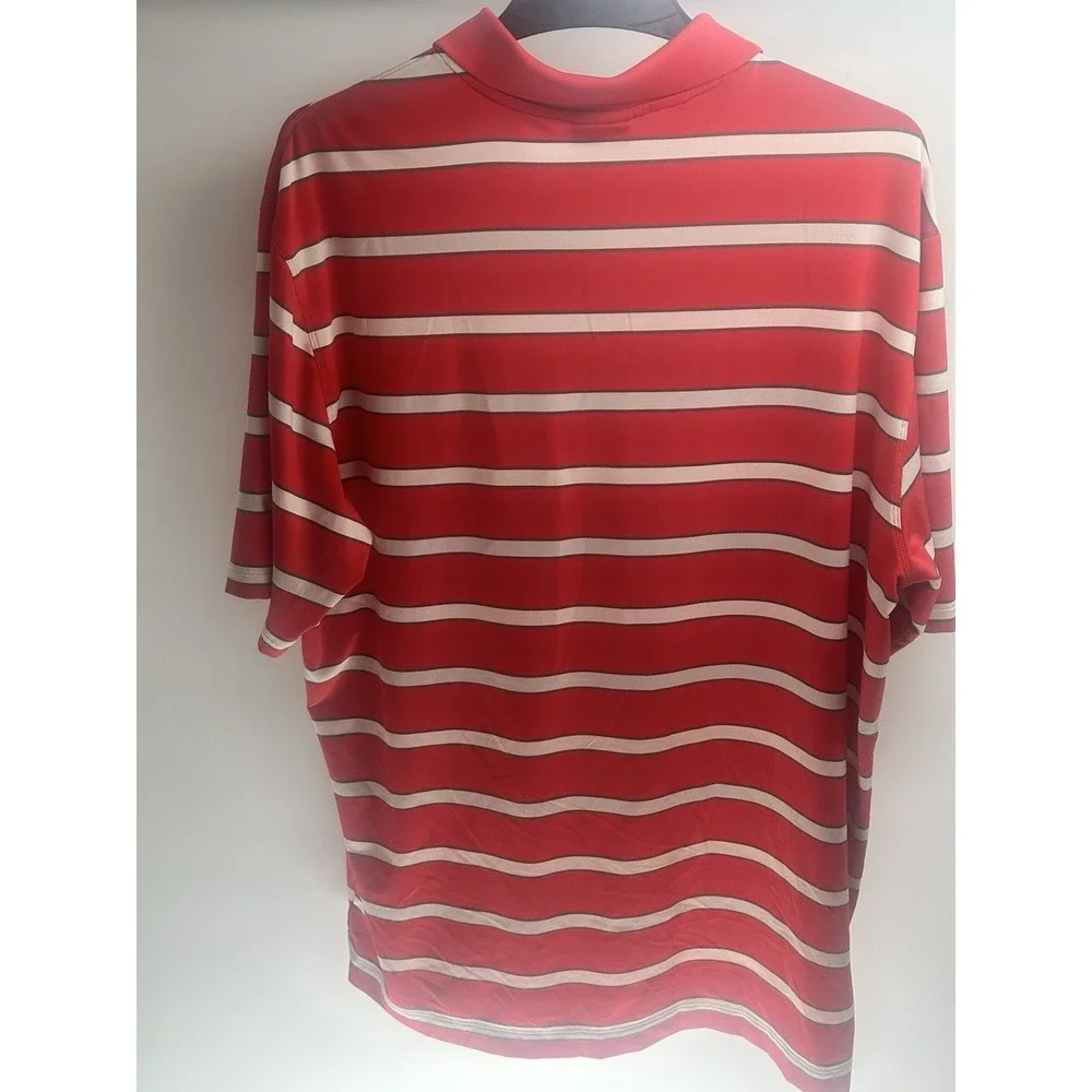 Nike Golf Dri-Fit Tour Performance‎ Striped Polo Shirt Size XL